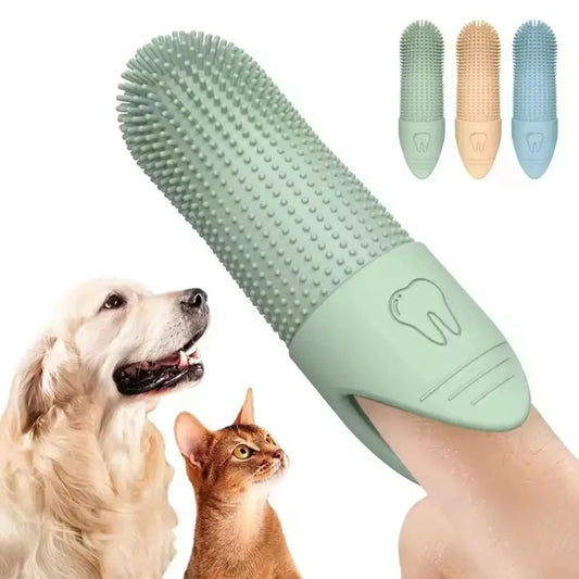 Soft Silicone Finger Toothbrush For Dog Dental Care And Cleaning