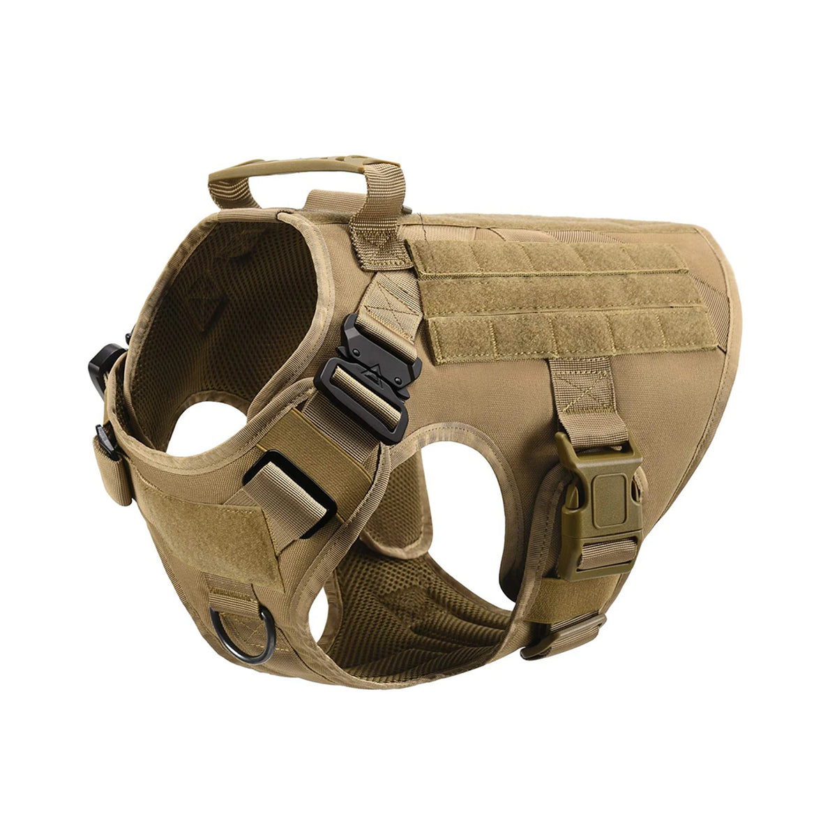 Petraavel Tactical Dog Harness With Molle Padded Quick Release System