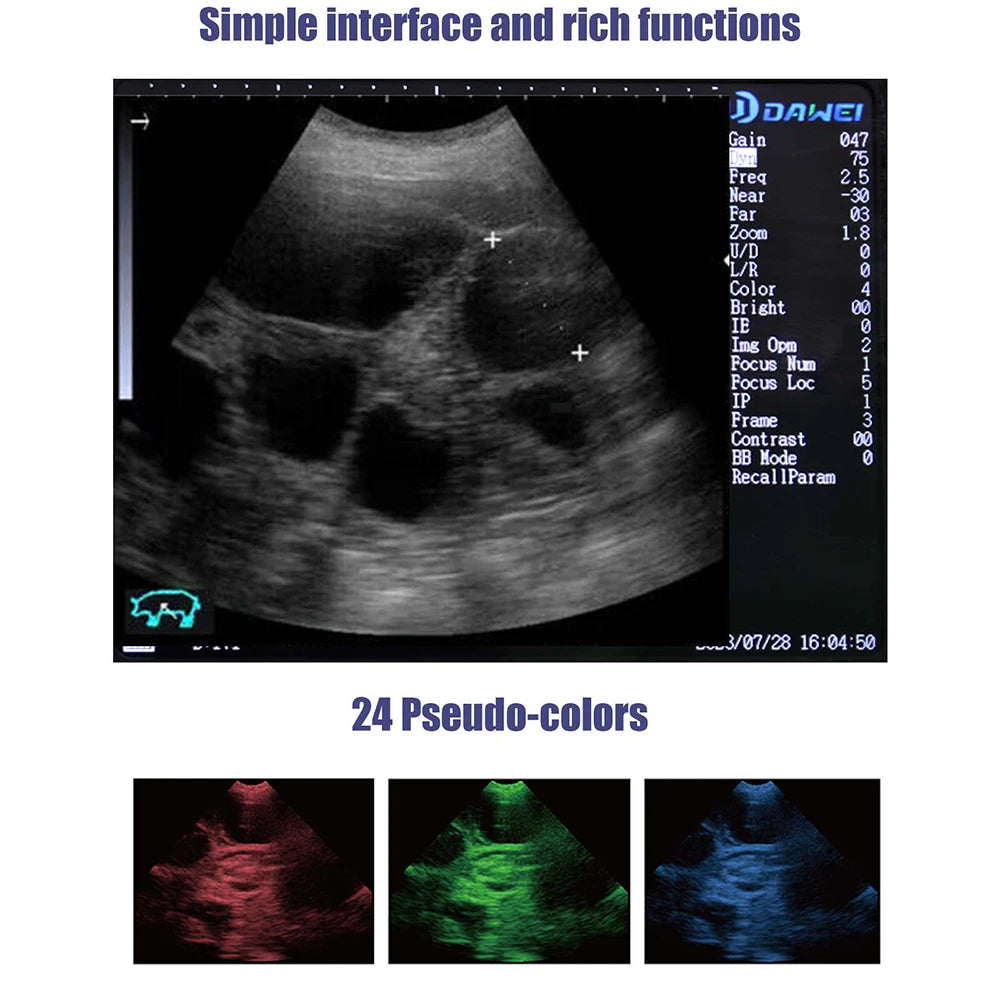 Dawei Portable Veterinary Ultrasound Scanner For Animals