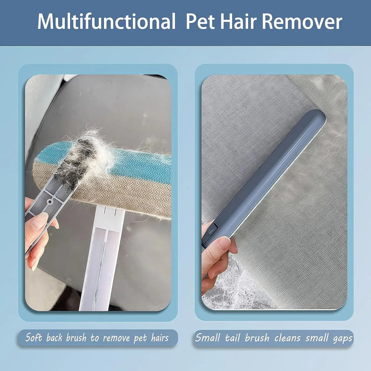 Pet Hair Removal Tool For Furniture Carpets And Cars