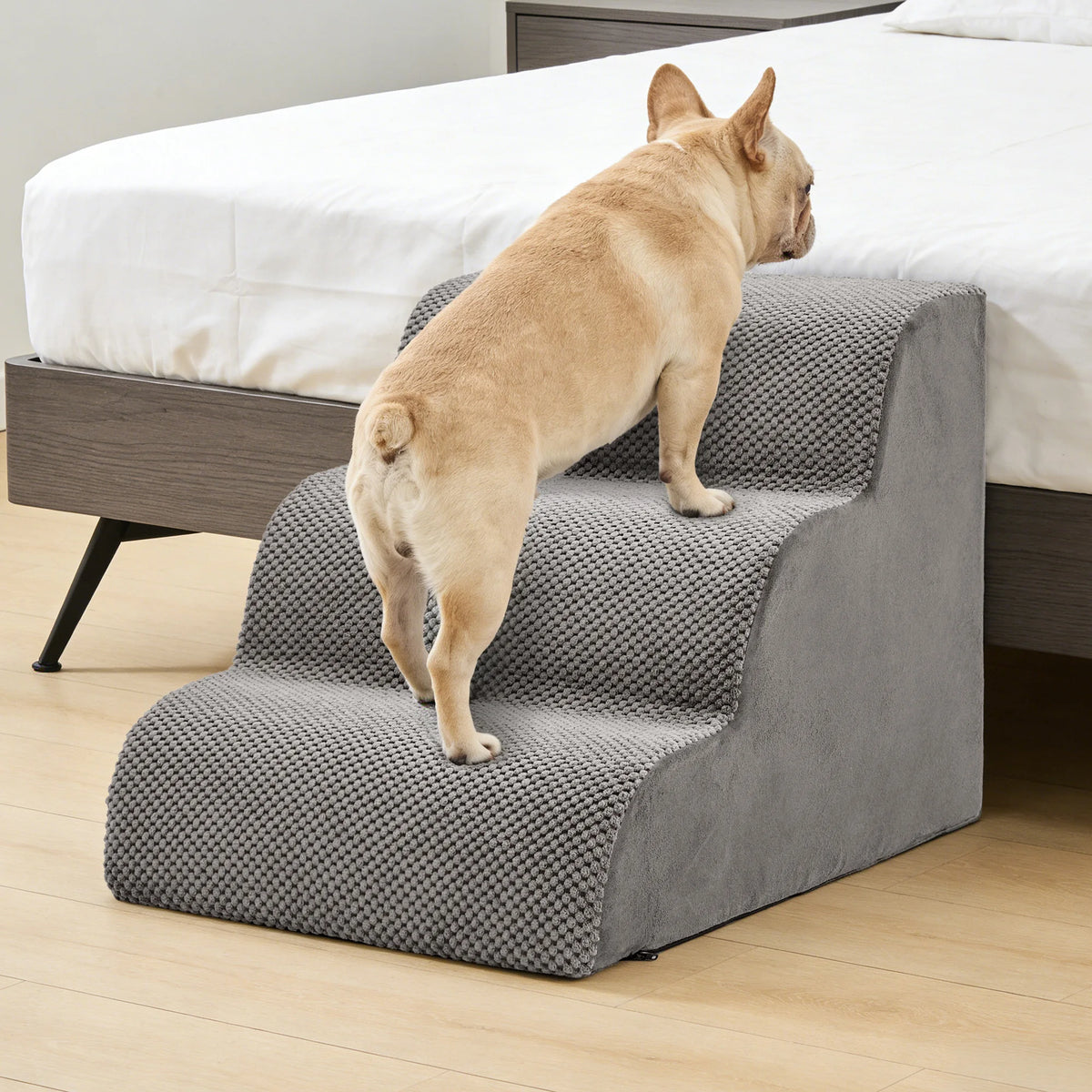 Curved High Density Foam Dog Stair Ramp For Small Pets