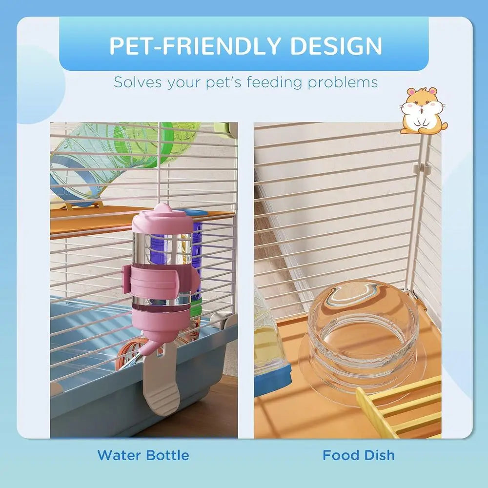 Robust Five Tier Hamster Cage With Tubes And Carry Handle