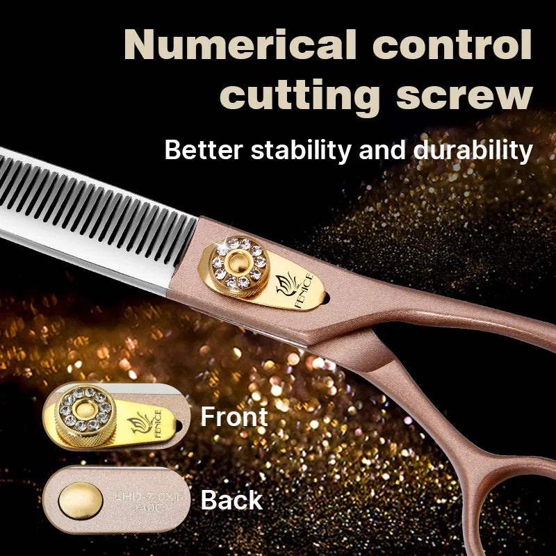 Fenice Premium JP440C Steel Pet Grooming Thinner Scissors