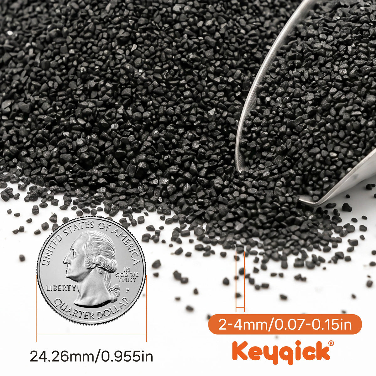 Decorative Black Aquarium Sand Gravel for Fish Tanks and Plants
