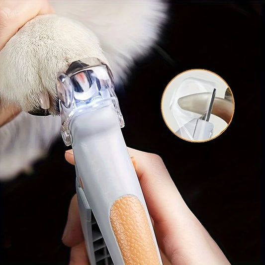 Professional Stainless Steel LED Cat Dog Nail Clipper Scissors