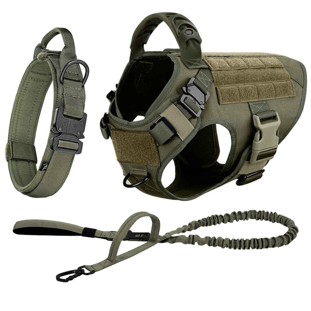 Petravel Padded Nylon Dog Harness And Adjustable Leash Set
