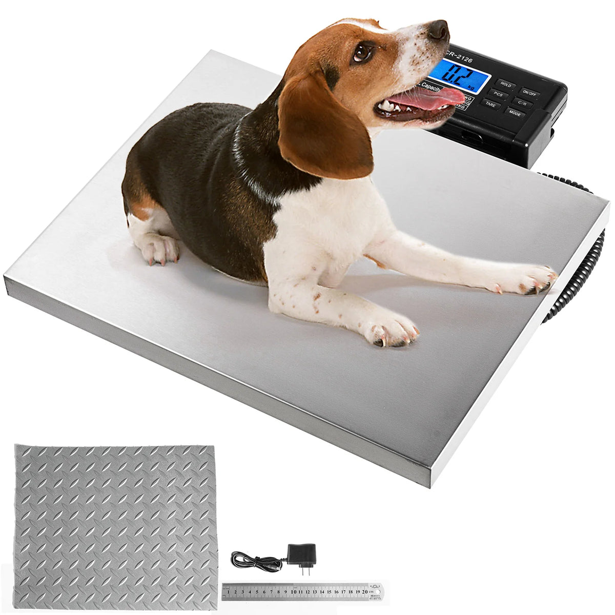 SucceBuy Digital Stainless Steel Livestock Scale For Pet And Shipping