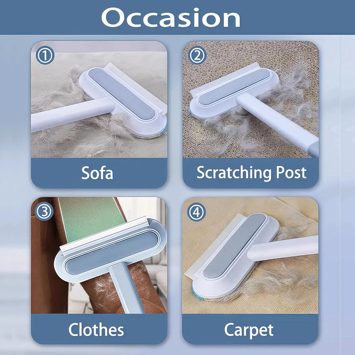 Pet Hair Removal Tool For Furniture Carpets And Cars