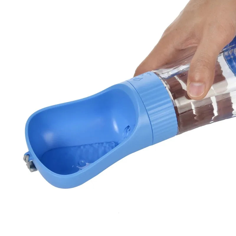 Portable Dog Water Bottle With Food Container For Travel Use