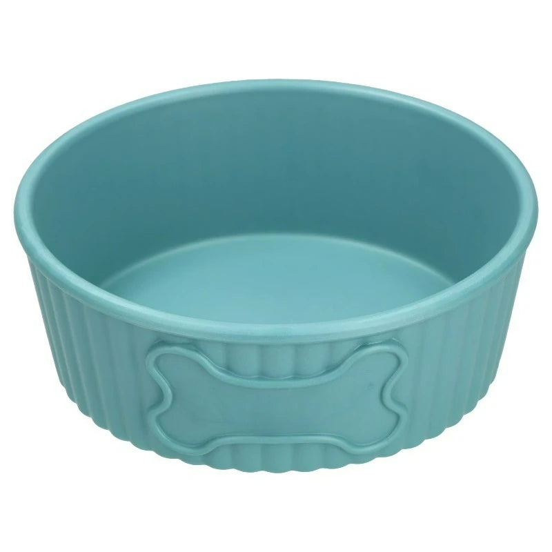 Small 2.2-Cup Pet Bowl, Teal，2.2-cup capacity, with 17.8 fl oz water capacity, helps you gauge portions in a small bowl.