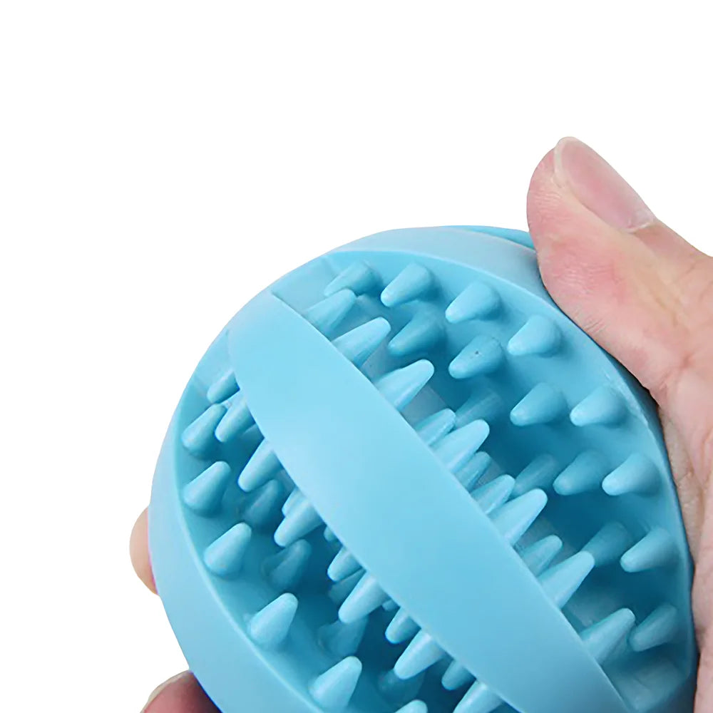Rubber Teething Ball For Dog Chew Training And Interactive Play