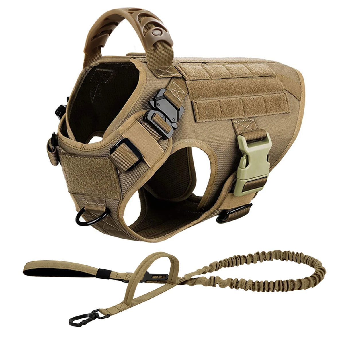 Petravel Padded Nylon Dog Harness And Adjustable Leash Set