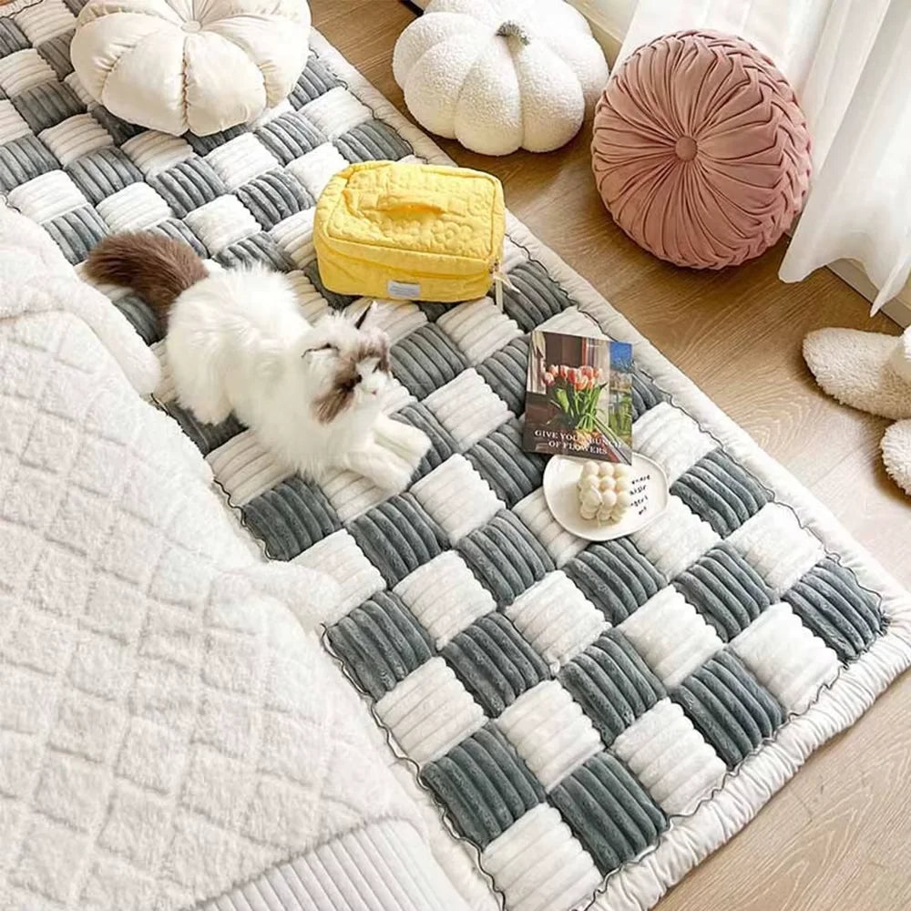 CWV Waterproof Coral Fleece Dog Bed And Car Seat Cover
