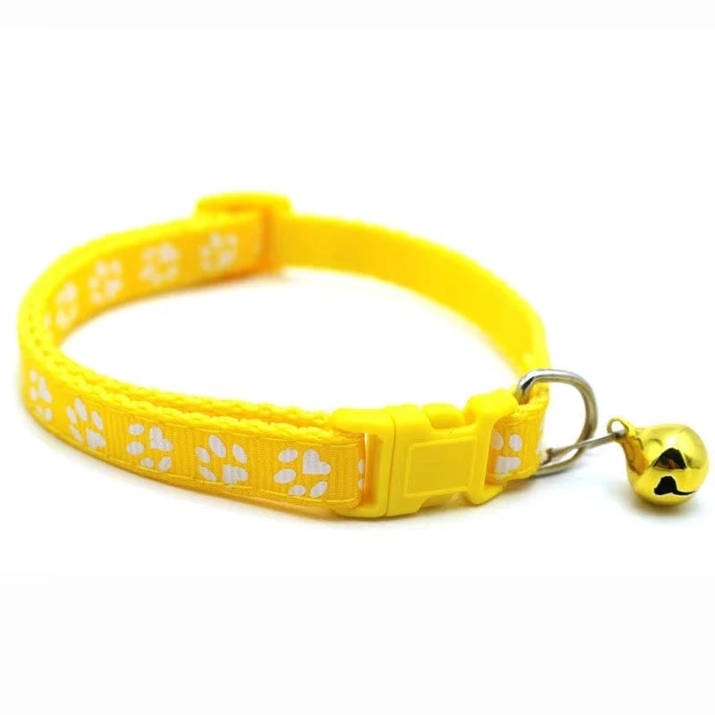Adjustable Bell Cat Collar With Decorative Ribbon Detail